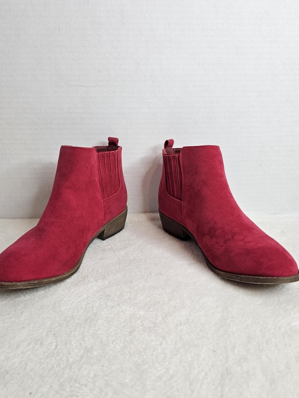 🖤JG Ramsey Women’s Red Ankle Boots Size 9 - Picture 8 of 14